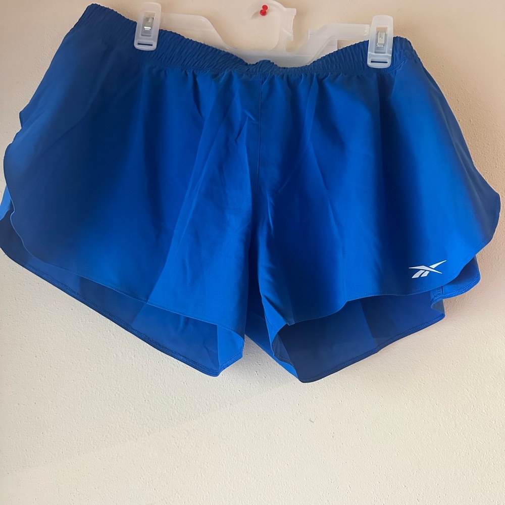 Reebok Blue Athletic Shorts Lightweight Breathable Design